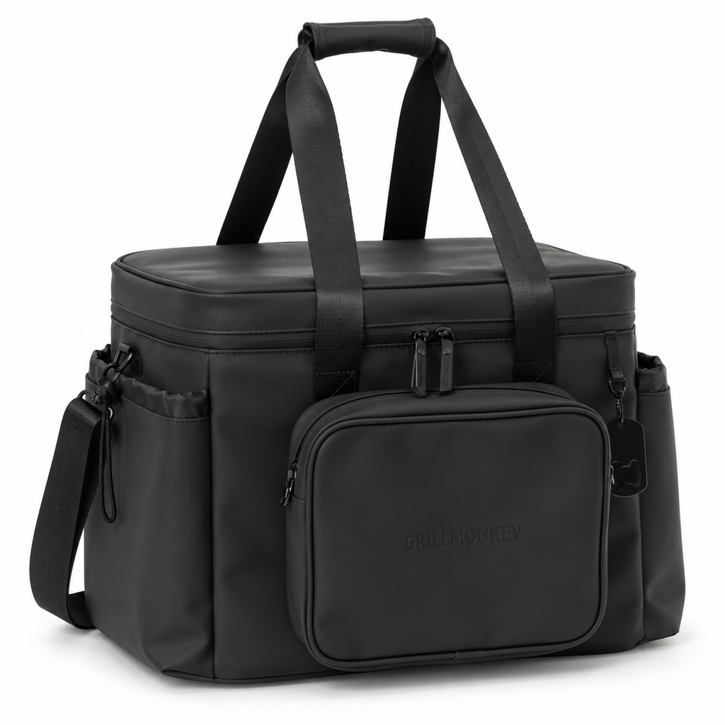 GRILLMONKEY Cool Kong 40L – Charcoal Black – Vorne links