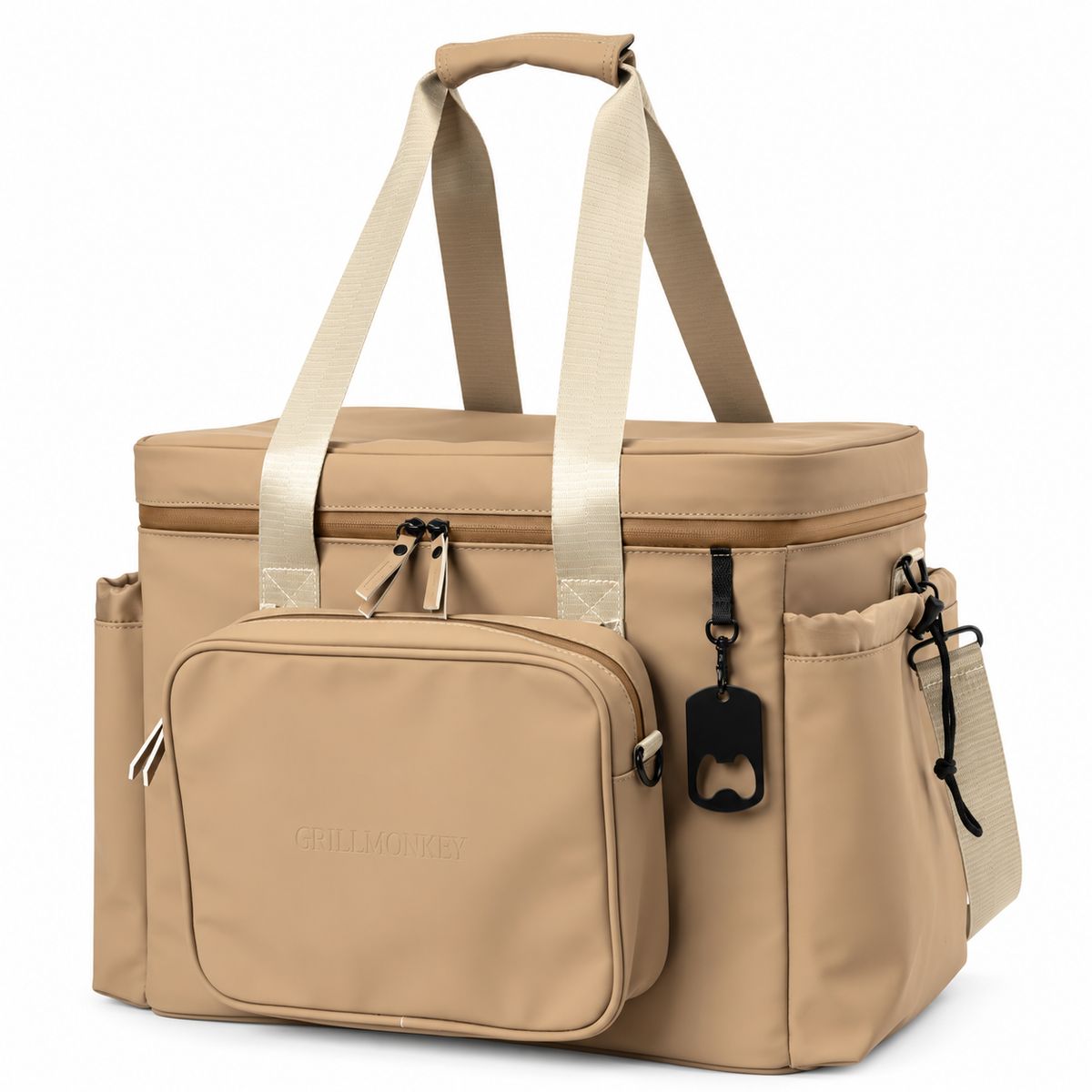 GRILLMONKEY Cool Kong 40L – Desert Sand – Vorne rechts