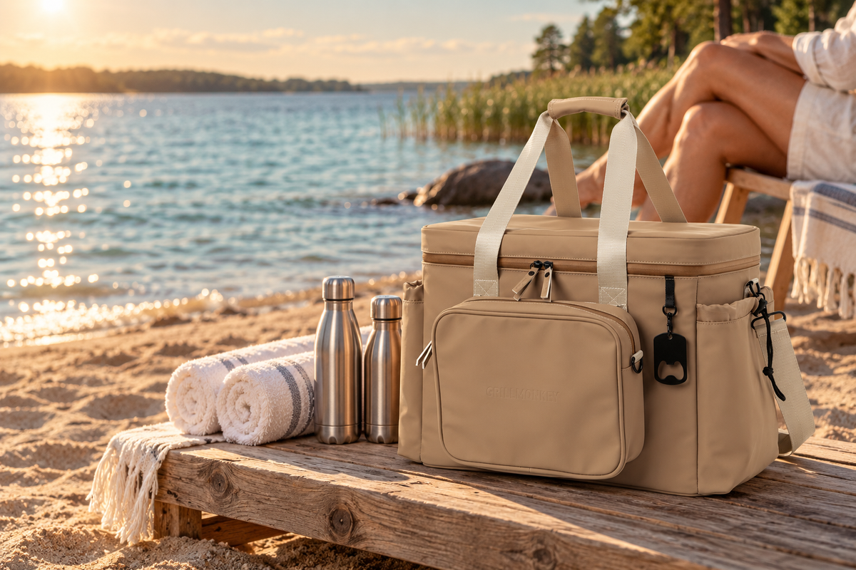 GRILLMONKEY Cool Kong 40L – Desert Sand – Draußen